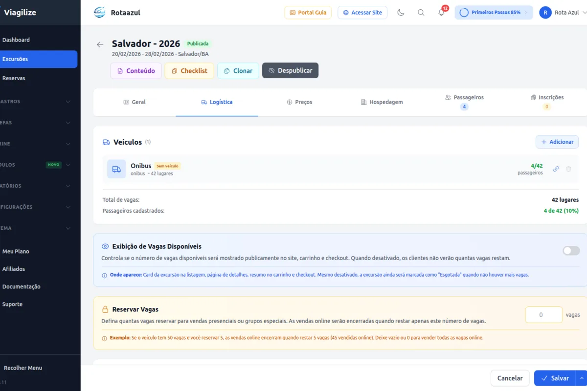 Viagilize - Todas as funcionalidades integradas